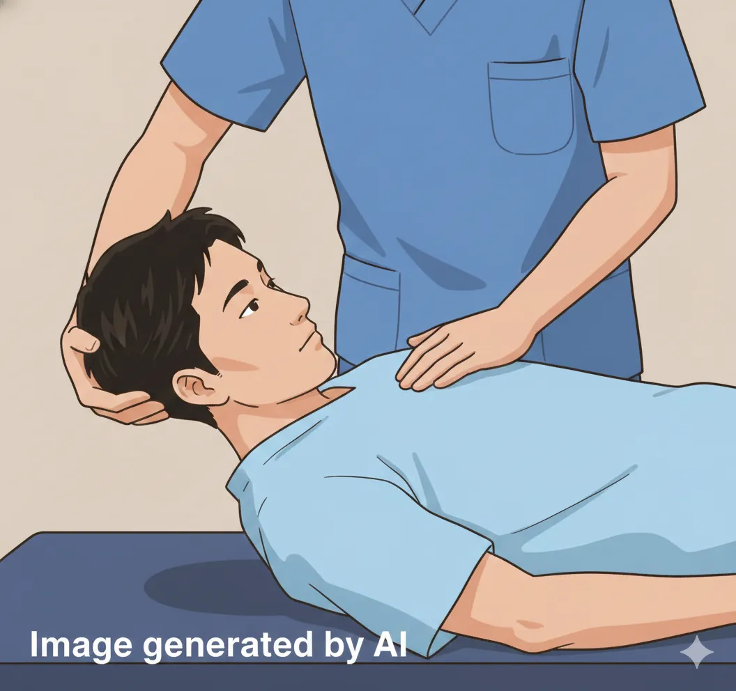 首を曲げると背中が痛い？ソートホールテストの原因と検査法を解説